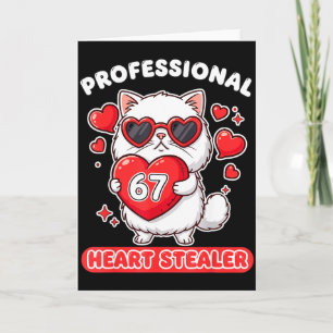 Professionell hjärttjuv 67 Meme 6 7 Ragdoll Katt Kort