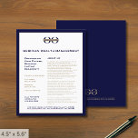 Professionell - höjdfälla med Logotyp<br><div class="desc">En enkel affärsflygmall för marinblått och guld i ett modernt minimalistiskt stil som lätt kan uppdateras med företagets logotyp,  kontaktuppgifter och anpassningsbarnas flygblad. Perfekt för marknadsföring produkter,  tjänster,  säljfrämjande åtgärder,  evenemangspriser med mera. Perfekt för professioneller inom näringslivet tittar till att öka deras varumärkesnärvaro.</div>