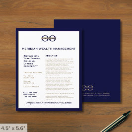 Professionell - höjdfälla med Logotyp Flygblad