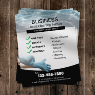Professionell Home Städning House Keeping Service Flygblad
