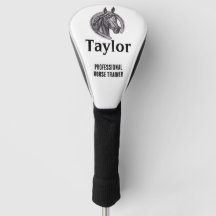 Professionell Horse Trainer Black White Equine