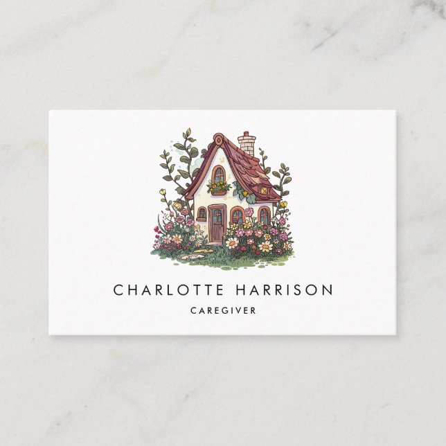 Professionell House Caregiver Services Visitkort (Framsida)