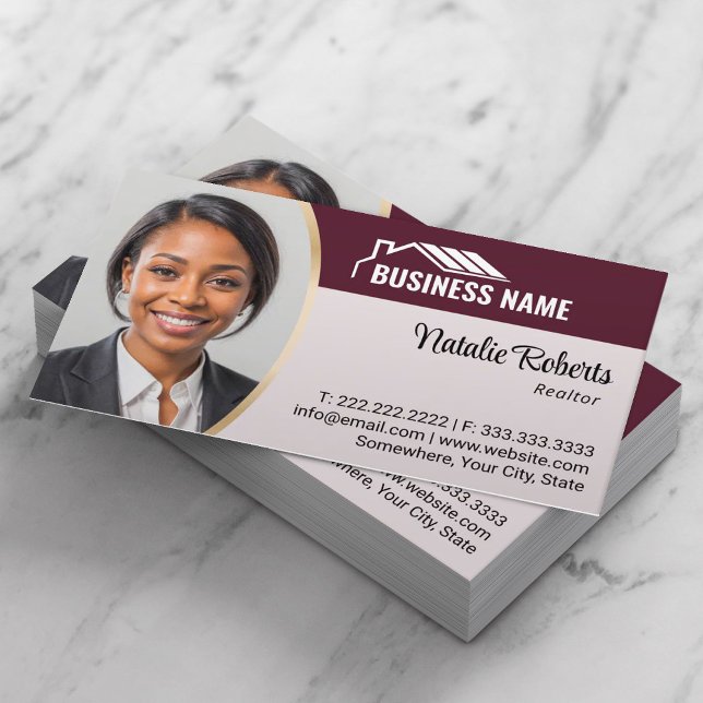 Professionell House Logotyp Real Gods Agent Photo Visitkort (Skapare uppladdad)