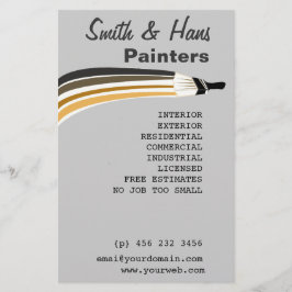 Professionell House Painter Flygblad