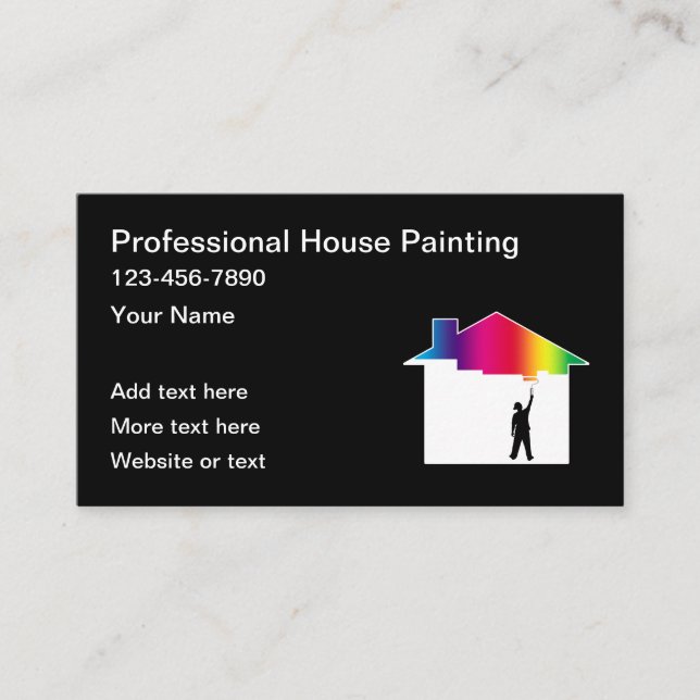 Professionell House Painter New Visitkort (Framsida)