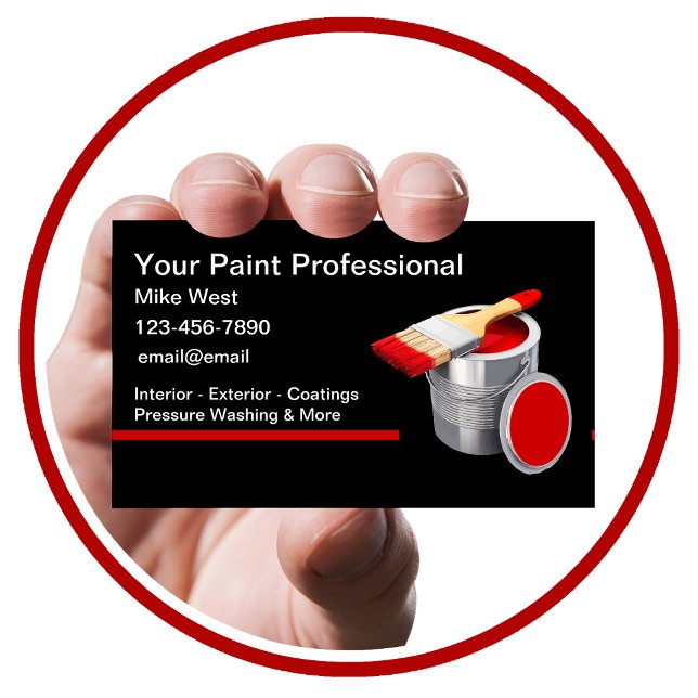 Professionell House Painter Visitkort (Skapare uppladdad)