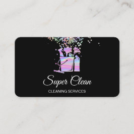 Professionell House Städning Maid Holograph Visitkort