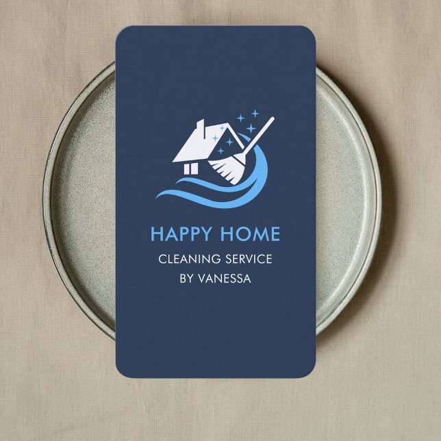 Professionell House Städning Services-Logotyp Qr-k Visitkort (Skapare uppladdad)