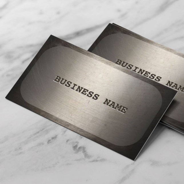 Professionell Hund Märkre Faux Metallic Visitkort (Skapare uppladdad)