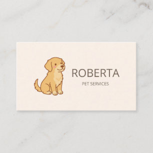 Professionell hundpromenerare & husdjurssittare vi visitkort