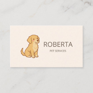 Professionell hundpromenerare & husdjurssittare vi visitkort