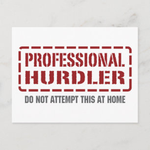 Professionell Hurdler Vykort