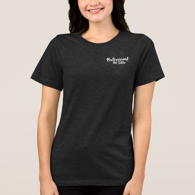 Professionell husdjursvaktare t shirt (Framsida)