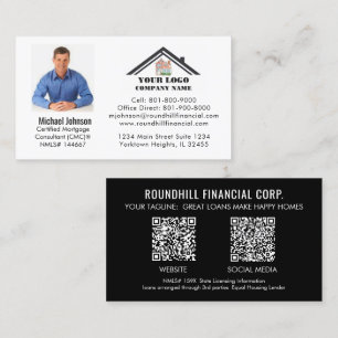 Professionell Hypoteksfoto Logotyp QR-kod Visitkort