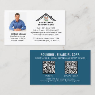 Professionell Hypoteksfoto Logotyp QR-kod Visitkort