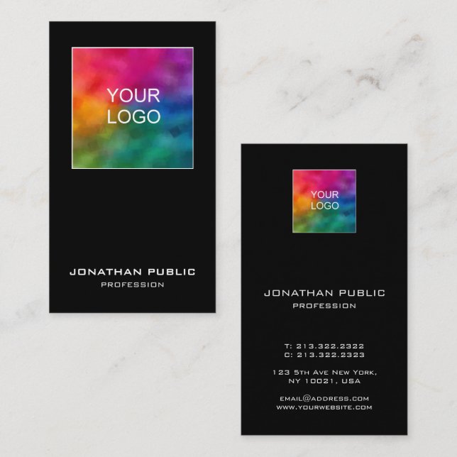 Professionell i Business Logotyp Elegant Modern Lo Visitkort (Fram/baksida)