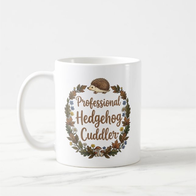 Professionell Igelkottknuffare Kaffemugg (Vänster)