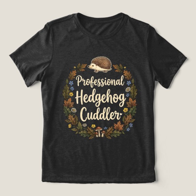 Professionell Igelkottskramare T Shirt (Design Framsida)