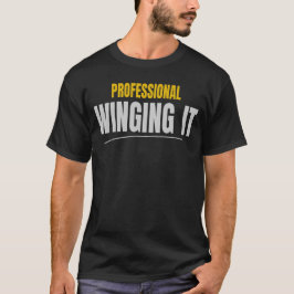 Professionell Improvisation Rolig Typografi Design T Shirt