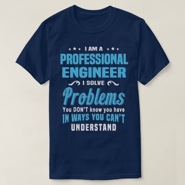 PROFESSIONELL INGENJÖR 4 T SHIRT (Design framsida)