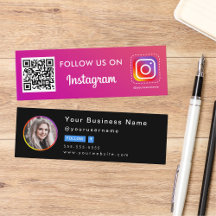 Professionell Instagram-foto följer mig QR-kod