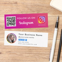 Professionell Instagram-foto följer mig QR-kod