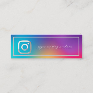 Professionell Instagram Holografiskt Affärs Kort