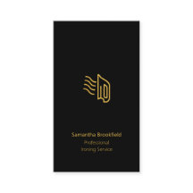 Professionell Ironing Services Black Guld elegant