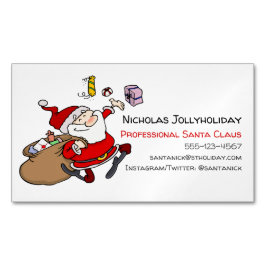 Professionell Jultomten Funny Informell Tecknad Magnetiska Visitkort
