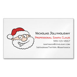 Professionell Jultomten Funny Informell Tecknad Magnetiska Visitkort