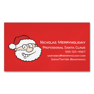 Professionell Jultomten Funny Informell Tecknad Magnetiska Visitkort