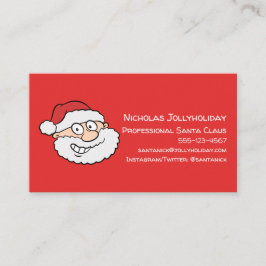 Professionell Jultomten Funny Informell Tecknad Visitkort
