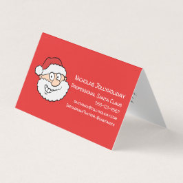 Professionell Jultomten Funny Informell Tecknad Visitkort