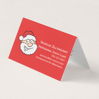 Professionell Jultomten Funny Informell Tecknad Visitkort