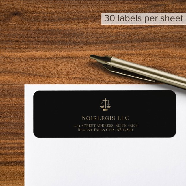 Professionell Justice  Return Address Label Returadress Etikett (Skapare uppladdad)