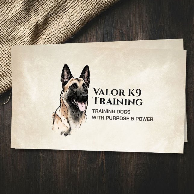 Professionell K9 Utbildning - belgiska Malinois Visitkort (Skapare uppladdad)