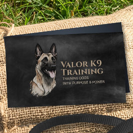 Professionell K9 Utbildning - belgiska Malinois Visitkort
