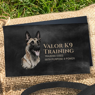 Professionell K9 Utbildning - belgiska Malinois Visitkort