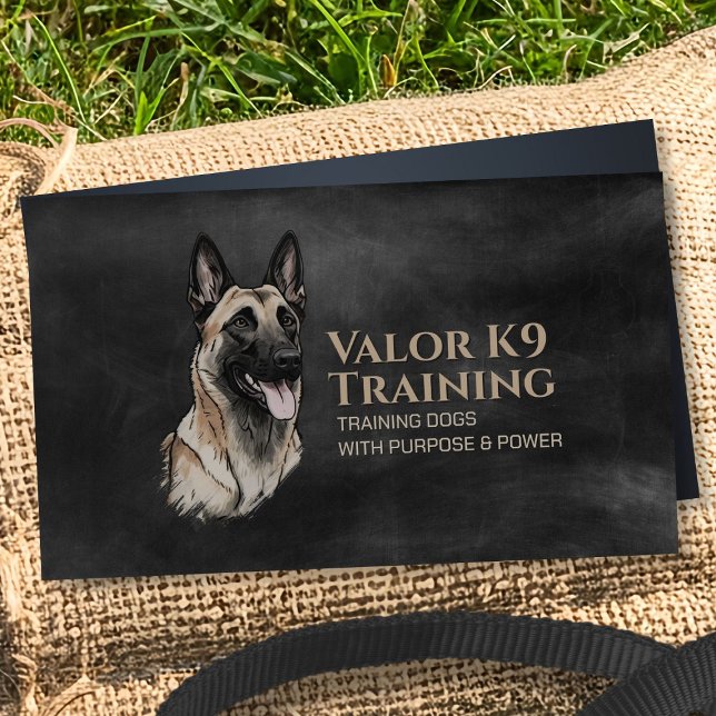 Professionell K9 Utbildning - belgiska Malinois Visitkort (Skapare uppladdad)