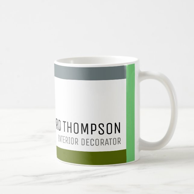 professionell Kaffe-Mugg med färg gräns Kaffemugg (Höger)