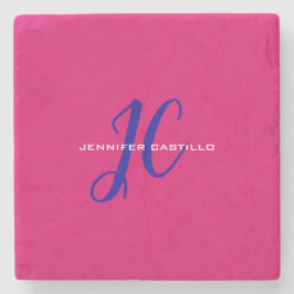 Professionell kalligrafisktypsnitt monogram flicka stenunderlägg