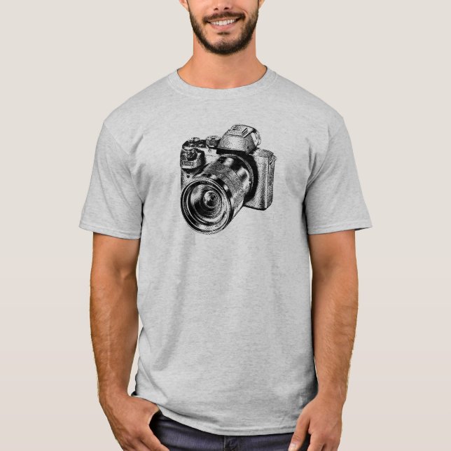 Professionell Kamerafotograf T Shirt (Framsida)