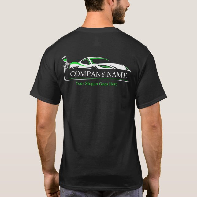 Professionell karossfärgverkstad för bilar  t shirt (Baksida)