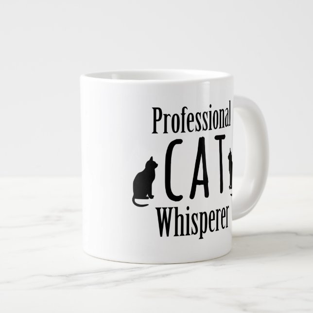 Professionell Kat Whisperer Jumbo Mugg (Framsida höger)