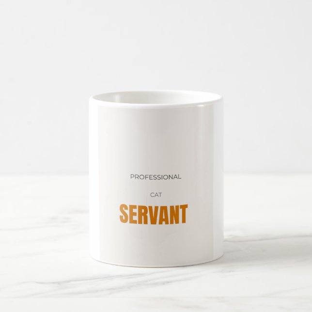 Professionell kattjänare Rolig kattälskare Kaffemugg (Center)