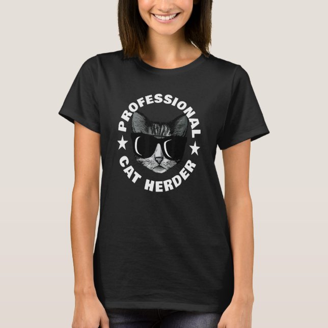 Professionell kattuppfödare t shirt (Framsida)