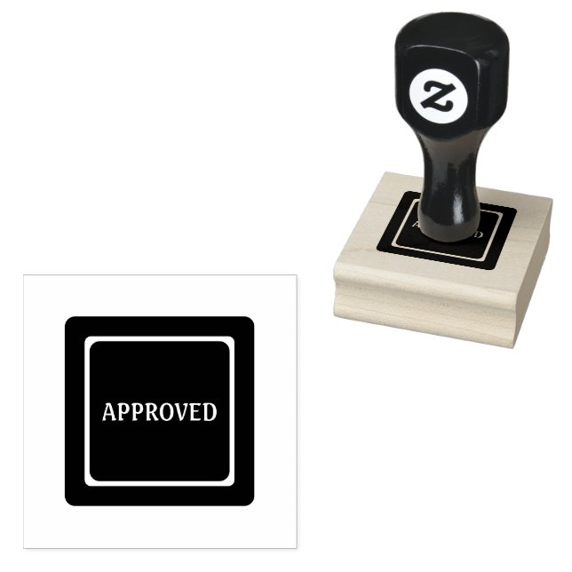 Professionell Klassisk godkänd text djup Lila Bläc Stämpel (Stämplad)