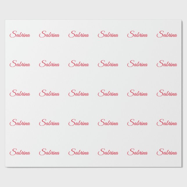 Professionell klassisk handskriven namn Anpassning Presentpapper (Platt)