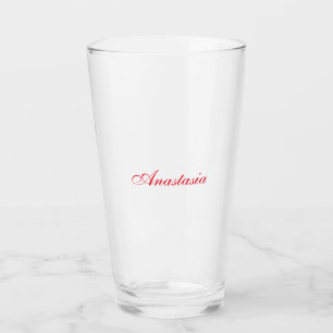 Professionell klassisk handstil namn anpassningsba glaskopp