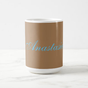 Professionell klassisk handstil namn anpassningsba kaffemugg